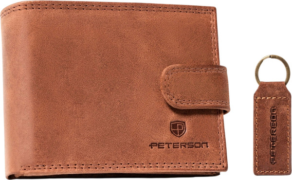 Портмоне Peterson С брелком для ключей / PTN SET-M-N003L-CHM - фото