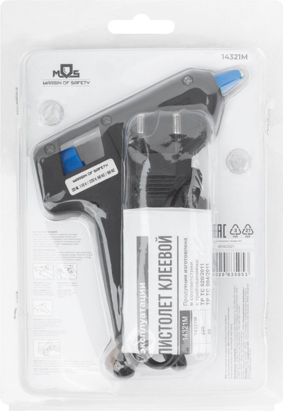 Клеевой пистолет MOS д.7мм 5 Вт / 14321М