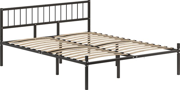 Двуспальная кровать Домаклево Металика В3 180x190 - фото