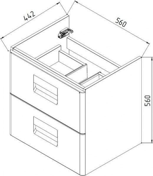 Тумба под умывальник Maroni Roma-60