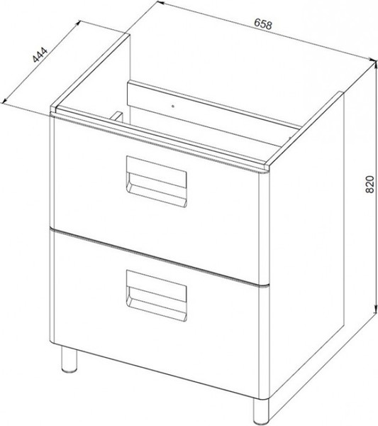 Тумба под умывальник Maroni Roma-70