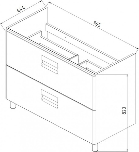Тумба под умывальник Maroni Roma-100