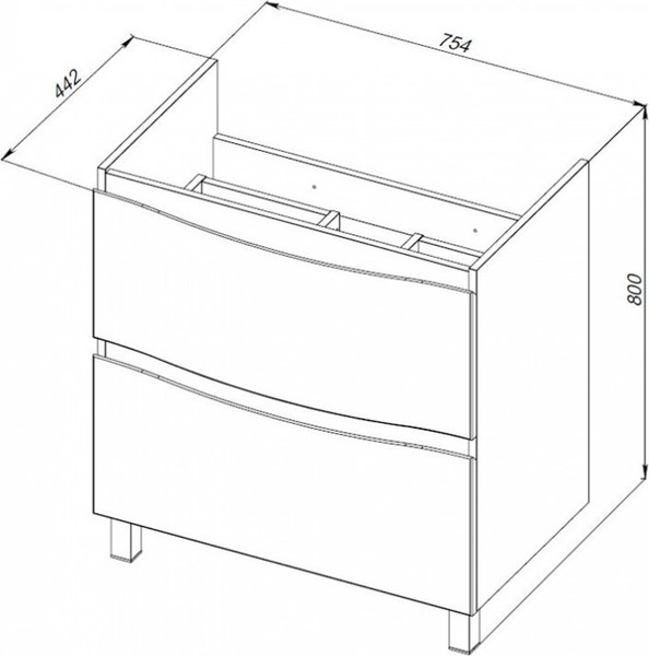 Тумба под умывальник Maroni Napoli-80