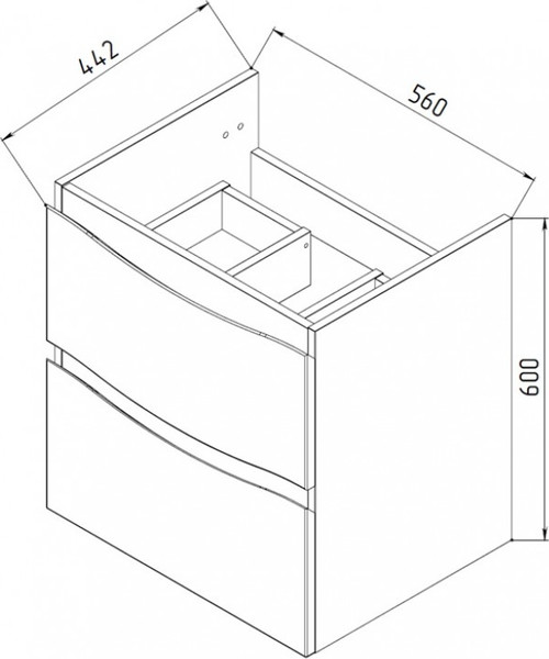 Тумба под умывальник Maroni Napoli-60