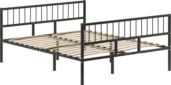 Двуспальная кровать Домаклево Металика В3+В3 180x190 - фото