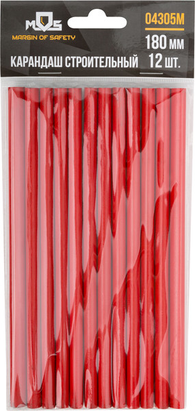 Набор карандашей строительных MOS 180мм / 04305М