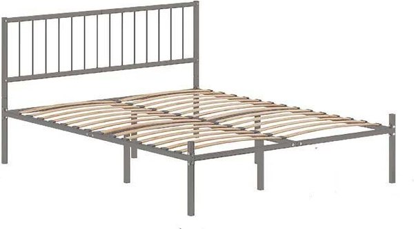 Двуспальная кровать Домаклево Металика В4 160x190 - фото