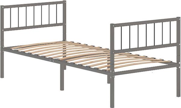 Односпальная кровать Домаклево Металика В3+В3 90x200 - фото