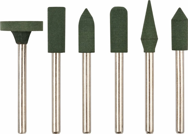 Набор насадок для гравера FIT Резиновые полировальные мелкой зернистости 36923 - фото