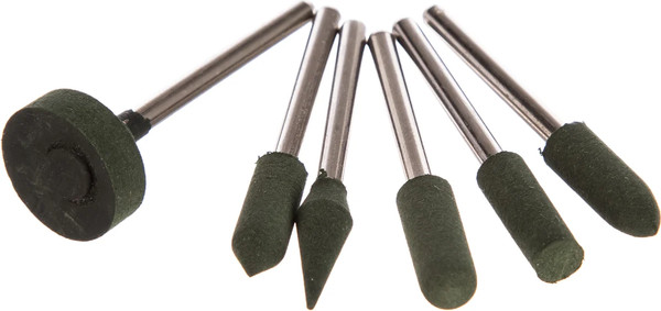 Набор насадок для гравера FIT Резиновые полировальные мелкой зернистости 36923