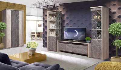 Шкаф-пенал с витриной Мебель-КМК Монако 0673.7 правая