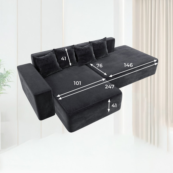 Диван угловой Лига Диванов Лига-079 левый / 129824L