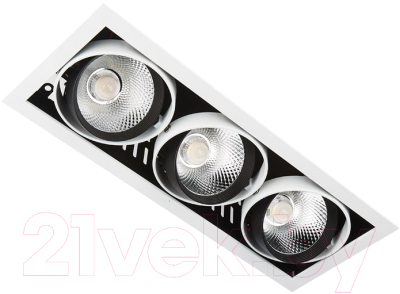 Точечный светильник Ambrella T813 BK/CH 3*12W 4200K - фото