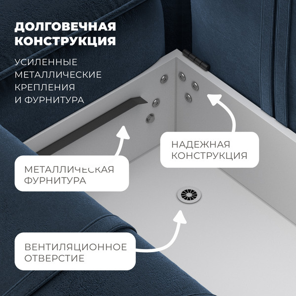 Диван угловой Лига Диванов Лига-079 правый / 129822