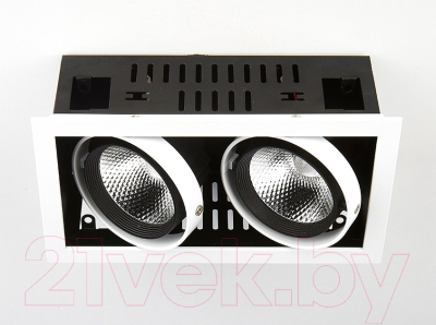 Точечный светильник Ambrella T812 BK/CH 2*12W 4200K