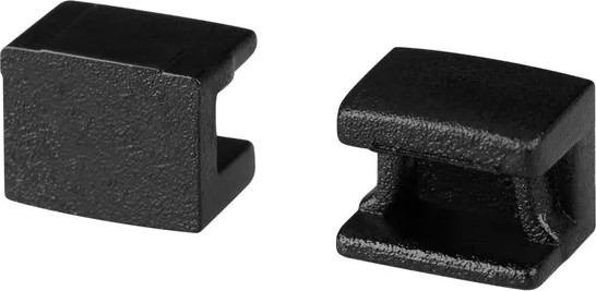 Заглушка для профиля Arlight PLINTUS-FANTOM-BENT BLACK глухая / 043662 - фото