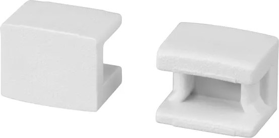 Заглушка для профиля Arlight PLINTUS-FANTOM-BENT WHITE глухая / 043664 - фото