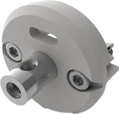 Заглушка для профиля Arlight ROUND-D30-DUAL с втулкой и отверстием / 029216 - фото