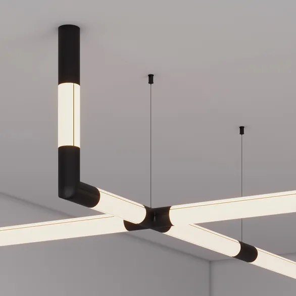 Заглушка для профиля Arlight ROUND-D36-360 BLACK с отверстием / 050534