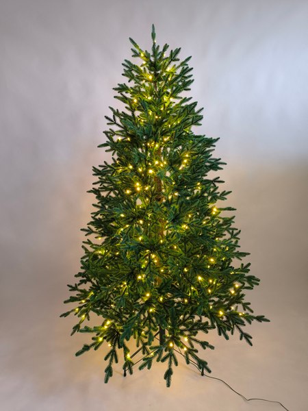 Ель искусственная Уральская ёлка и игрушка Уральская с гирляндой