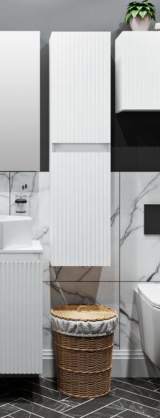 Шкаф-полупенал для ванной Runo Соренто 40 вертикаль - фото