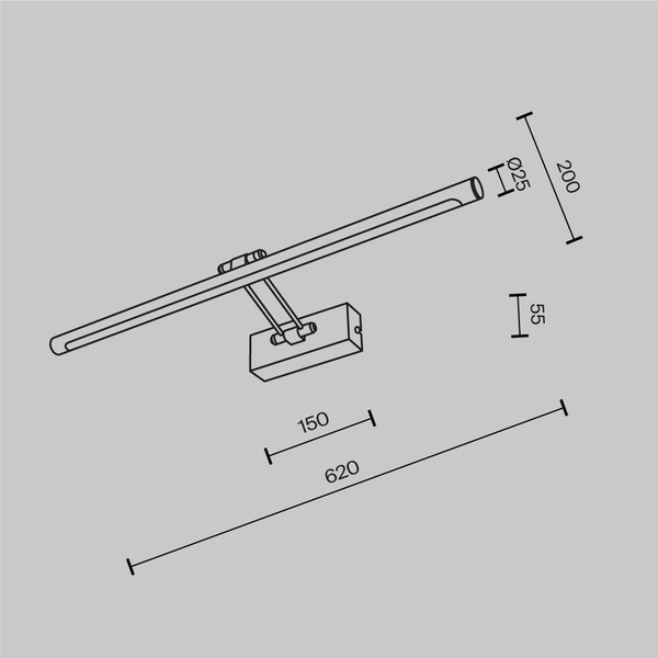 Подсветка для картин и зеркал Maytoni Dazzle MIR267WL-L14CH3K