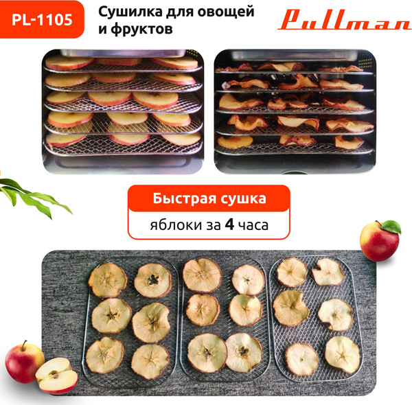 Сушилка для овощей и фруктов Pullman PL-1105