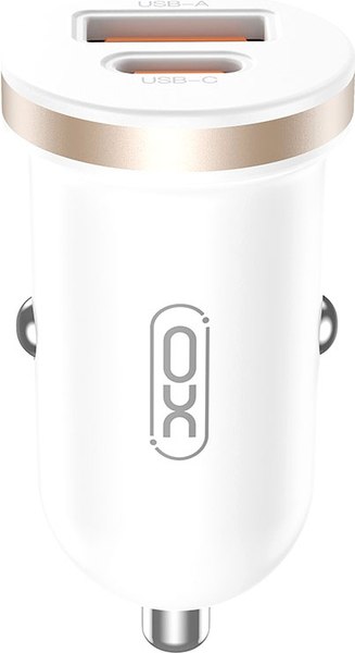 Адаптер питания автомобильный XO A+C Single Port 30W / CC56  - фото