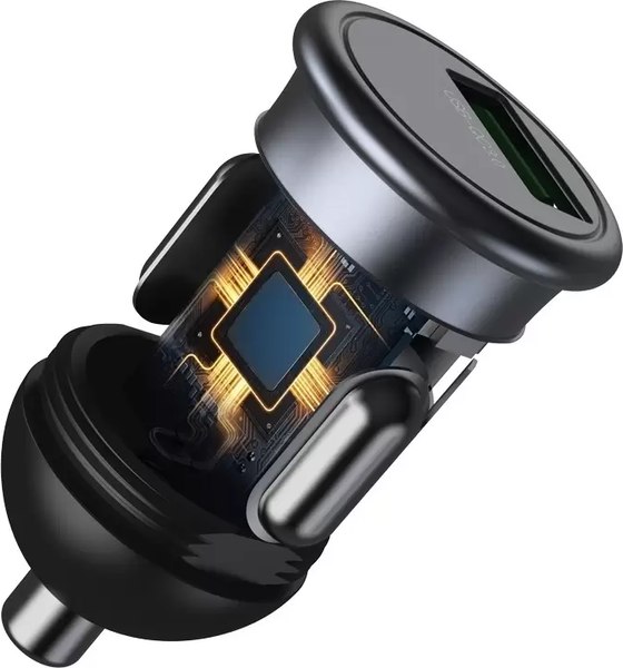 Адаптер питания автомобильный XO QC3.0 18W / CC46