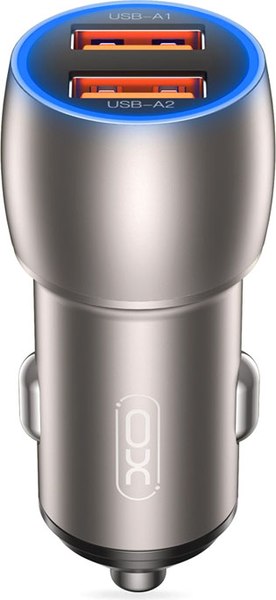 Адаптер питания автомобильный XO USB QC3.0 36W / CC52 - фото