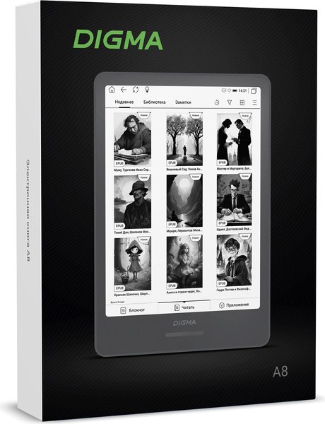Электронная книга Digma A8B