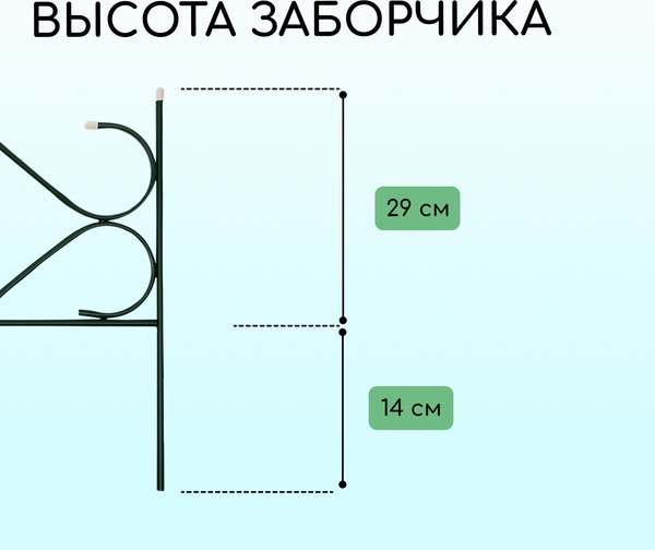 Изгородь декоративная Sima-Land Дачный 51x320см 5 секций / 1410749