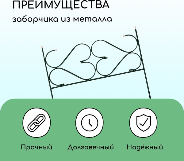 Изгородь декоративная Sima-Land Дачный 51x320см 5 секций / 1410749