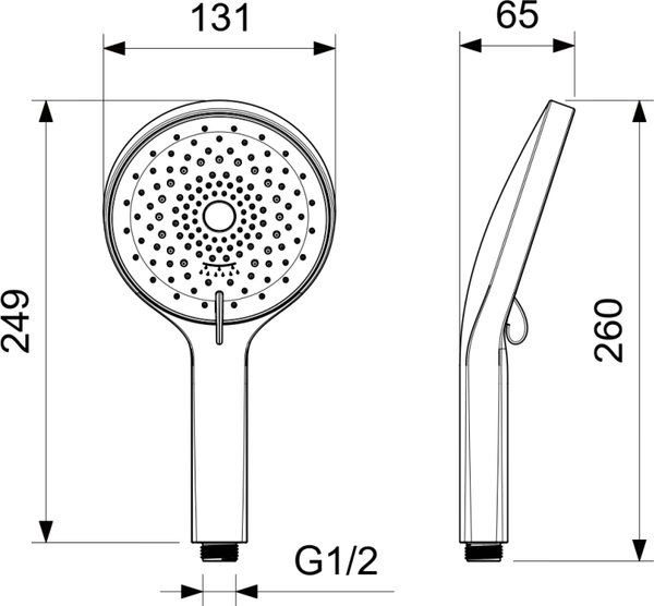 Лейка ручного душа Aquatek Лугано AQ2201BG