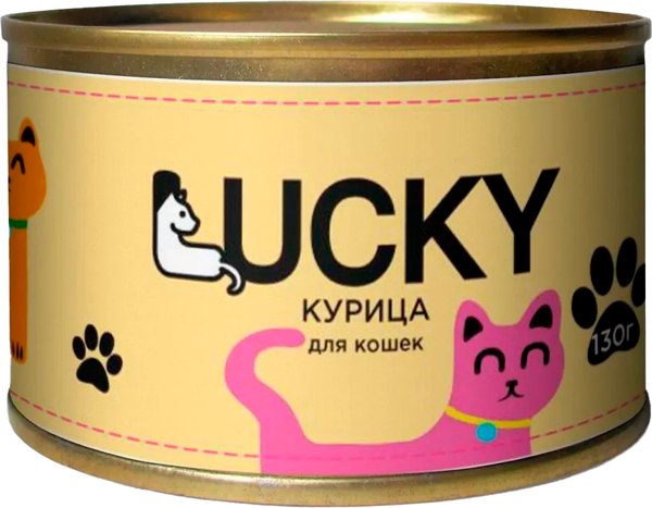 Влажный корм для кошек LUCKY С курицей / TUZ927 - фото
