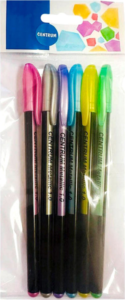 Набор гелевых ручек Centrum Metallic / 74919 - фото