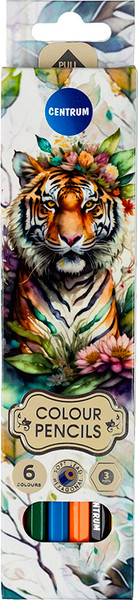 Набор цветных карандашей Centrum Tiger / 80480 - фото