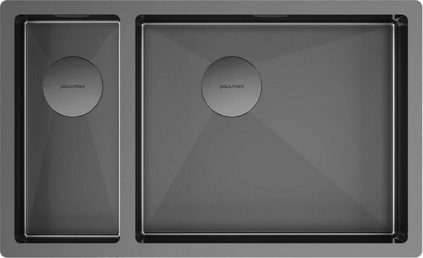 Мойка кухонная Paulmark PM226944-GMR - фото