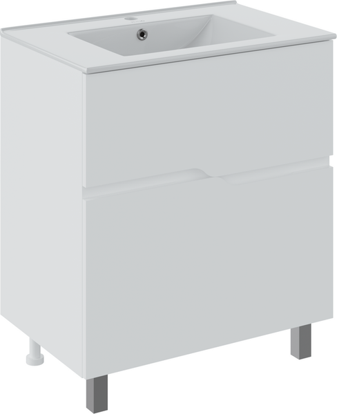 Тумба с умывальником Runo Палермо 80 + Teffy 80