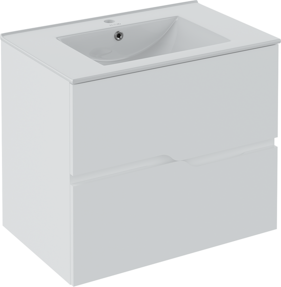 Тумба с умывальником Runo Палермо 60 + Teffy 60