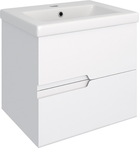 Тумба с умывальником Runo Стокгольм 60 + Como 60