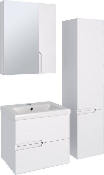 Тумба с умывальником Runo Стокгольм 60 + Como 60