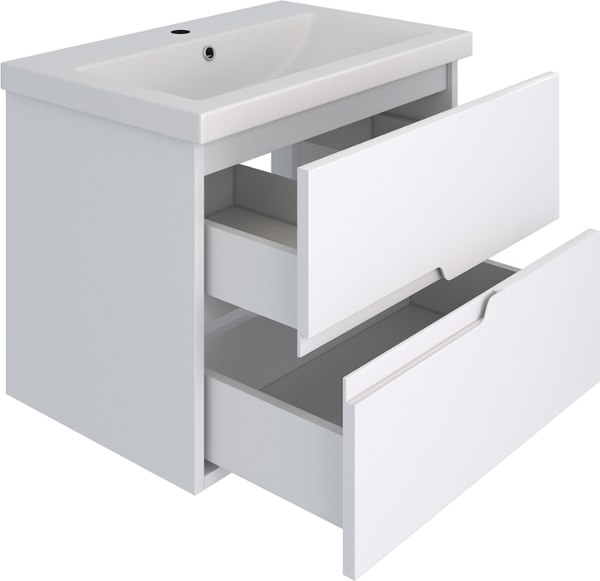 Тумба с умывальником Runo Стокгольм 70 + Como 70