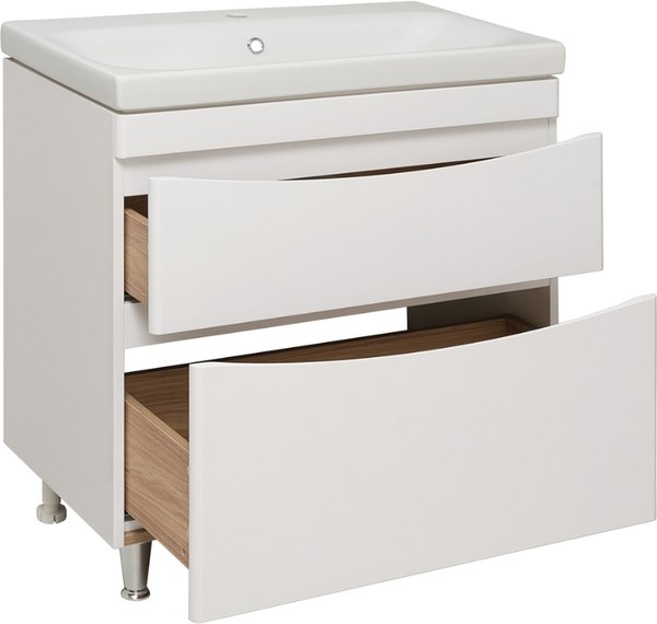 Тумба с умывальником Runo Афина 80 + Moduo 80