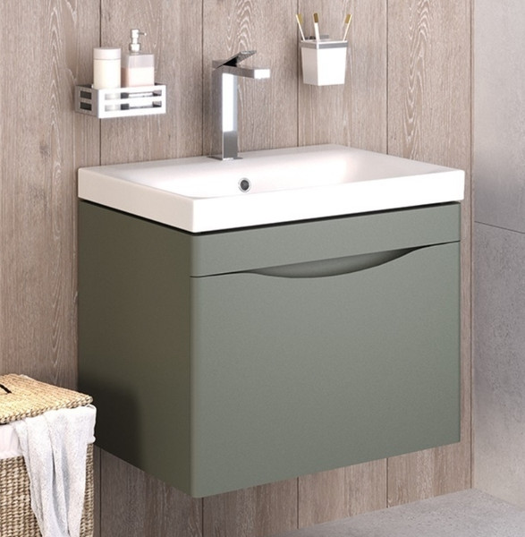 Тумба с умывальником Runo Афина 60 + Moduo 60 - фото