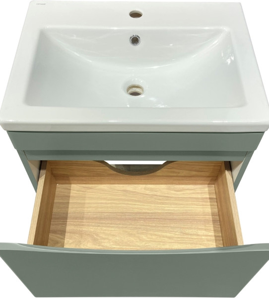 Тумба с умывальником Runo Афина 60 + Moduo 60