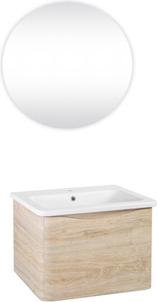 Тумба с умывальником Runo Тоскана 80 + Никсон 80