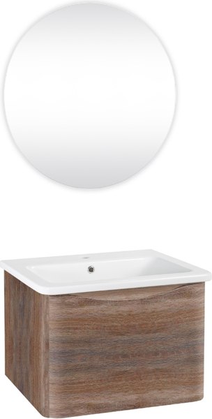 Тумба с умывальником Runo Тоскана 60 + Никсон 60