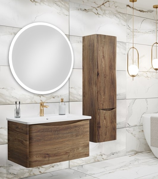 Тумба с умывальником Runo Тоскана 80 + Никсон 80 - фото