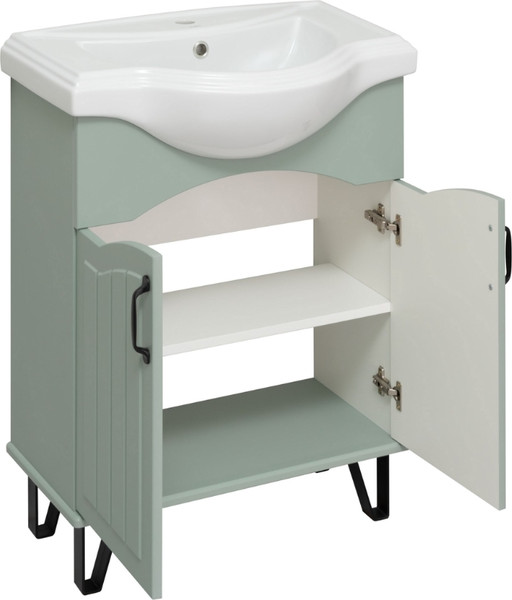 Тумба с умывальником Runo Марсель 65 + Классик 65